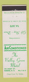 Matchbook Cover - Valley Green Motel Keene NH