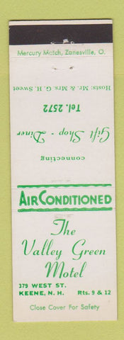 Matchbook Cover - Valley Green Motel Keene NH