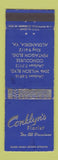 Matchbook Cover - Conklyn's Flowers Alexandria VA WEAR