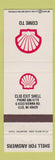Matchbook Cover - Shell oil gas Clio MI