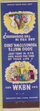 Matchbook Cover - WKBN CBS Youngstown OH
