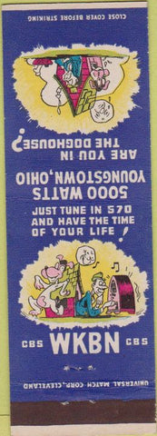 Matchbook Cover - WKBN CBS Youngstown OH