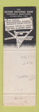 Matchbook Cover - Second National Bank Towson MD 1956