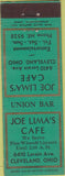 Matchbook Cover - Joe Lima's Cafe Cleveland OH