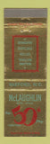 Matchbook Cover - McLAughlin Raeford NC Building MATerial 1952 WEAR