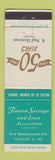Matchbook Cover - Towson Savings and Loan MD 1960