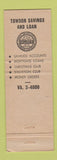 Matchbook Cover - Towson Savings and Loan MD 1960