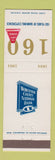 Matchbook Cover - Worcester County National Bank MA 1964