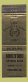 Matchbook Cover - Biddeford Savings Bank ME 1967 WEAR