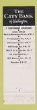Matchbook Cover - City Bank of Washington DC