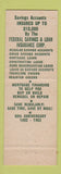 Matchbook Cover - Plymouth Federal Savings and Loan MA 1962