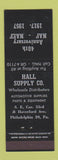 Matchbook Cover - Hall Supply Auto Parts Philadelphia PA 1957