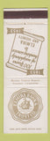 Matchbook Cover - Elmira Bank and Trust NY 1953