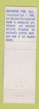 Matchbook Cover - Huntington Park CA 50th 1956