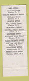 Matchbook Cover - Elmira Bank and Trust NY 1953