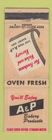 Matchbook Cover - A&P Grocery Bakery Products Canada WEAR