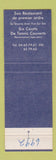 Matchbook Cover - Donnay Euro Tennis Barchon Belgium