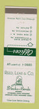 Matchbook Cover - Reed Lear Stocks Bonds Pittsburgh PA Butler Meadville