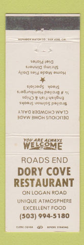 Matchbook Cover - Dory Cove Restaurant