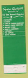 Matchbook Cover - Squire Applegate Products Home Garden fertilizers flowers