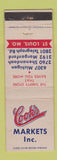 Matchbook Cover - Cook's Market Grocery St Louis MO WEAR
