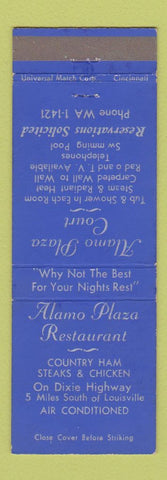 Matchbook Cover - Alamo Plaza Court Motel Louisville KY