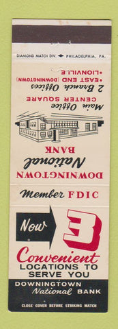 Matchbook Cover - Downingtown National Bank Lionville PA
