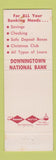 Matchbook Cover - Downingtown National Bank Lionville PA