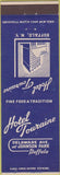 Matchbook Cover - Hotel Touraine Buffalo NY