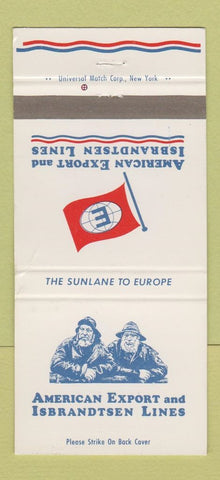 Matchbook Cover - American Export Isbrandtsen Lines WEAR 30 Strike