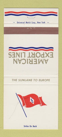 Matchbook Cover - American Export Lines 30 Strike