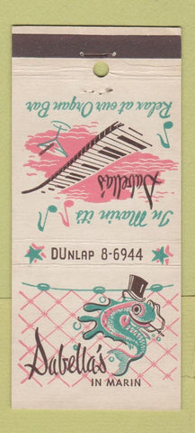 Matchbook Cover - Sabella's Restaurant Mill Valley CA 30 Strike