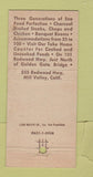 Matchbook Cover - Sabella's Restaurant Mill Valley CA 30 Strike