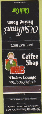 Matchbook Cover - O'Sullivan's Dining Room Hamilton ON