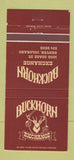 Matchbook Cover - Buckhorn Exchange Denver Colorado 30 Strike