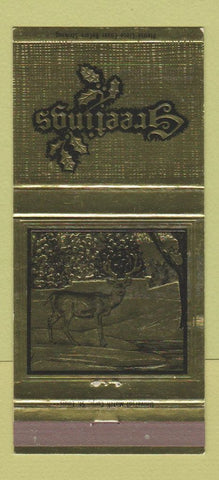 Matchbook Cover - Continental Bank Christmas 30 Strike