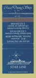Matchbook Cover - Star Line Cruise Detroit MI WEAR 30 Strike