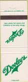 Matchbook Cover - Dooley's Restaurant Toronto ON