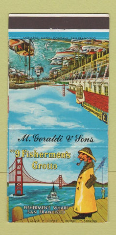 Matchbook Cover - 9 Fishermen's Grotto San Francisco CA 30 Strike