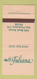 Matchbook Cover - The Hotel Juliana San Francisco CA 30 Strike