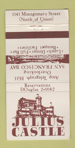 Matchbook Cover - Julius Castle San Francisco CA WEAR 30 Strike