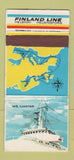 Matchbook Cover - Finland Line Shipping WORN BACK 30 Strike