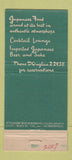 Matchbook Cover - Yamato Sukiyaki House San Francisco CA 21 Strike Feature