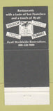Matchbook Cover - Hyatt Regency Hotel San Francisco CA 30 Strike