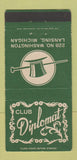 Matchbook Cover - Club Diplomat Lansing MI 30 Strike