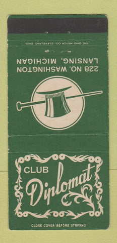 Matchbook Cover - Club Diplomat Lansing MI 30 Strike