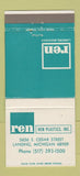 Matchbook Cover - Ren Plastics Lansing MI 30 Strike