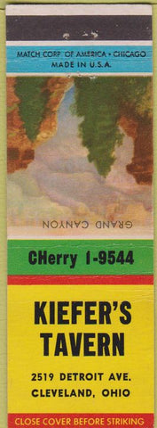 Matchbook Cover - Kiefer's Tavern Cleveland OH WEAR