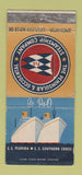 Matchbook Cover - Peninsular Occidental Steamship SS Florida WEAR 30 Stick
