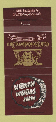 Matchbook Cover - North Woods Inn Littleton Colorado Golden 30 Strike